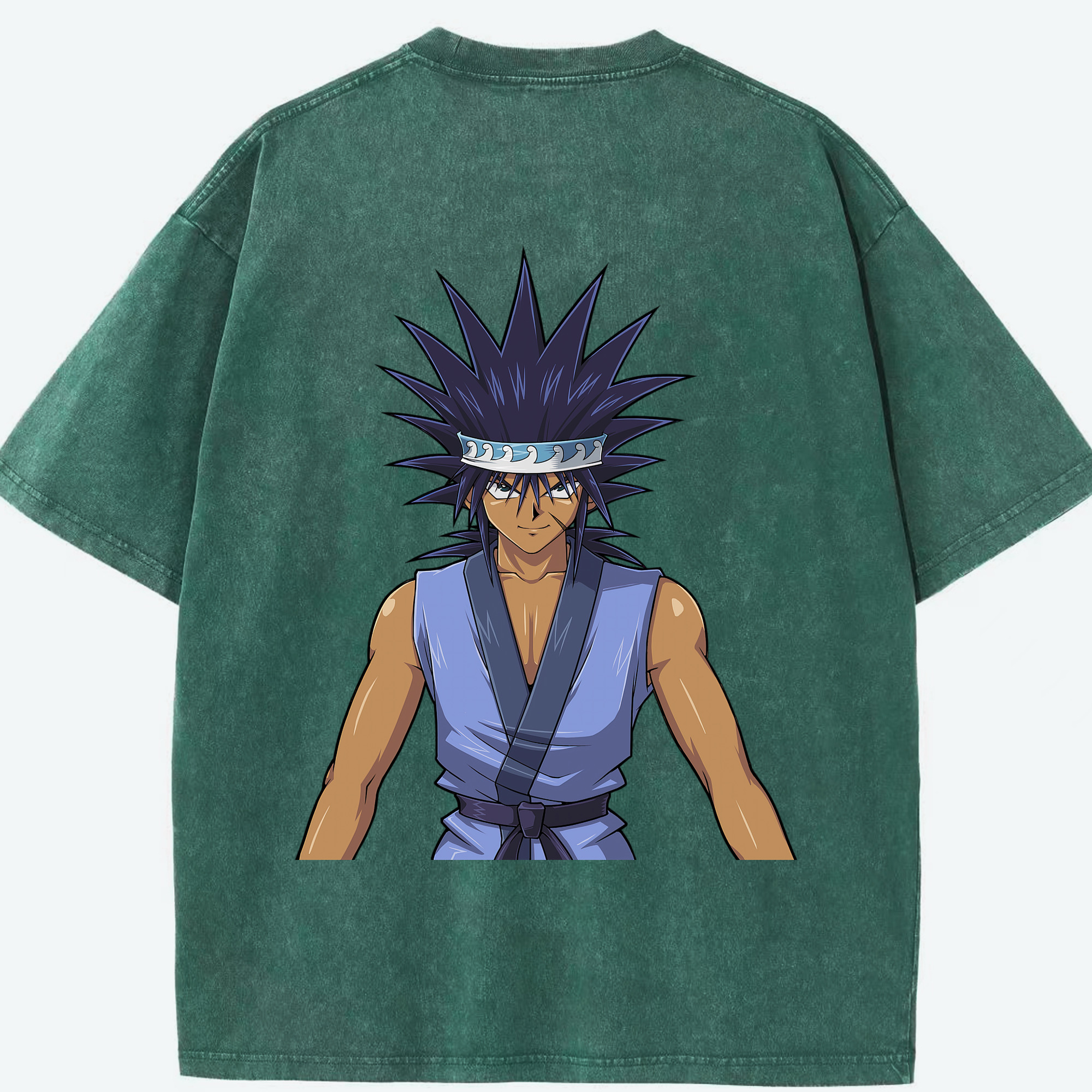 （画像用） 遊☆戯☆王 Yu-Gi-Oh! 綿100% ヴィンテージ風 半袖Tシャツ（背面プリント）